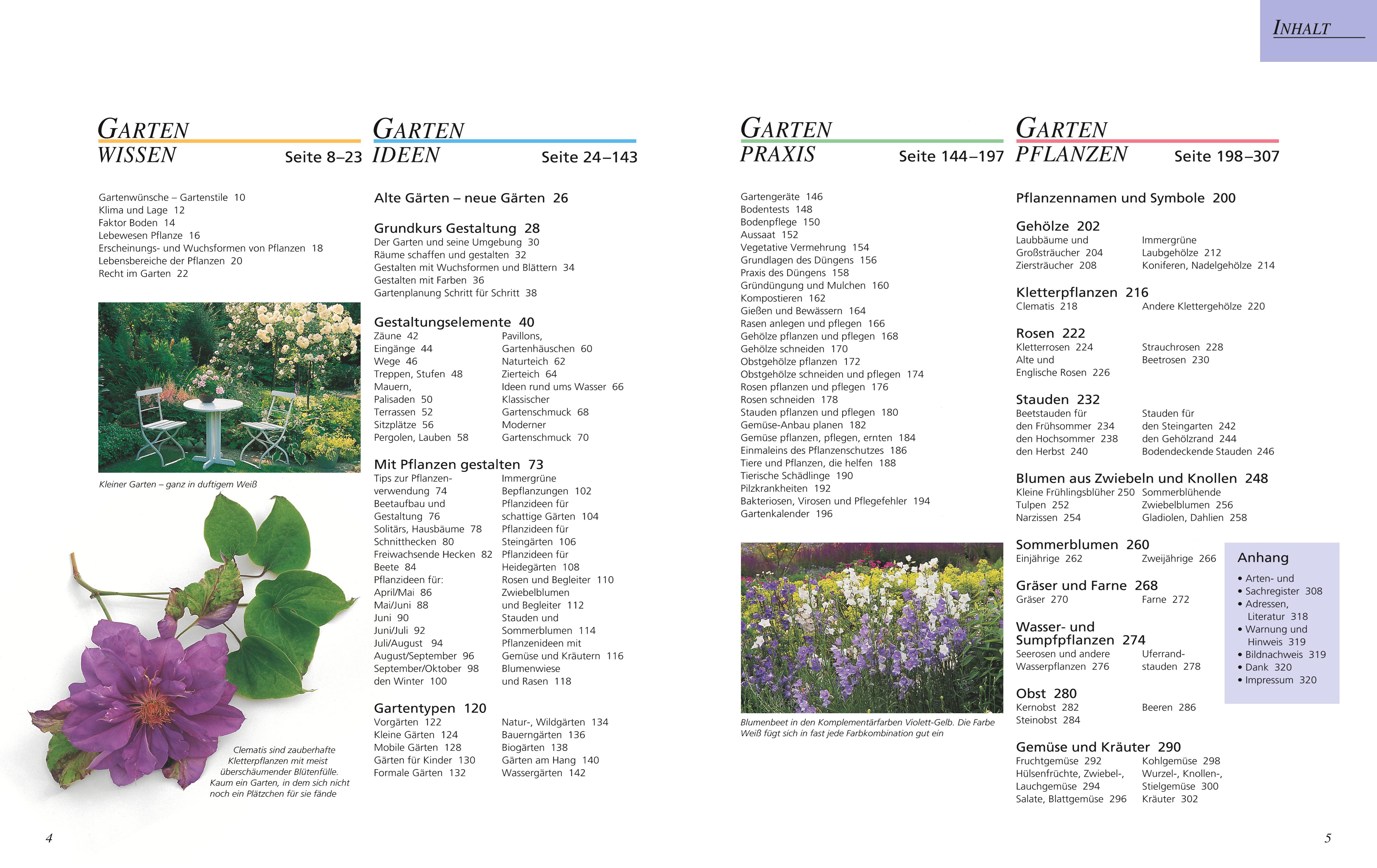 Beispielinhalt (Bild) Das große GU Gartenbuch
