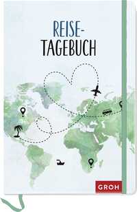 Vorderes Coverbild Reisetagebuch (Weltkarte)