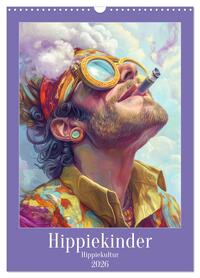 Vorderes Coverbild Hippiekinder - Hippiekultur (Wandkalender 2026 DIN A3 hoch), CALVENDO Monatskalender