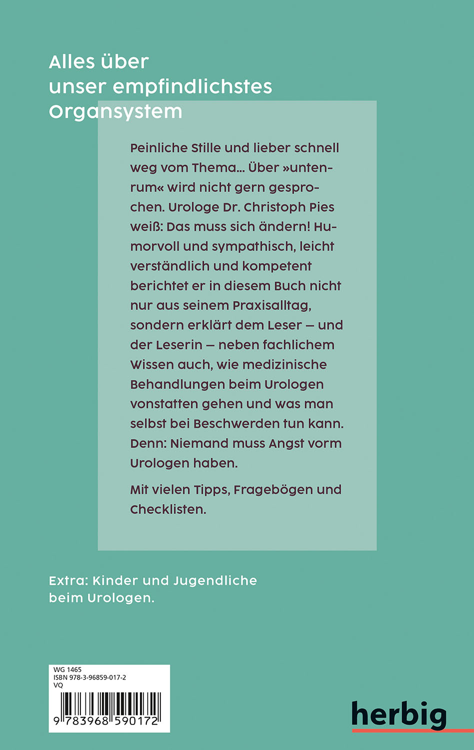 Rückseitencover Keine Angst vorm Urologen!