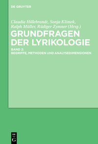 Vorderes Coverbild Grundfragen der Lyrikologie 2