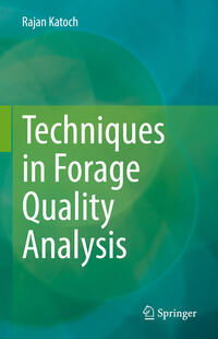 Vorderes Coverbild Techniques in Forage Quality Analysis