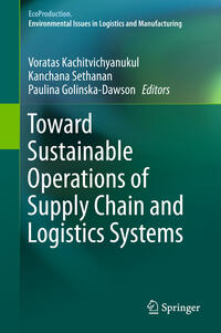 Vorderes Coverbild Toward Sustainable Operations of Supply Chain and Logistics Systems