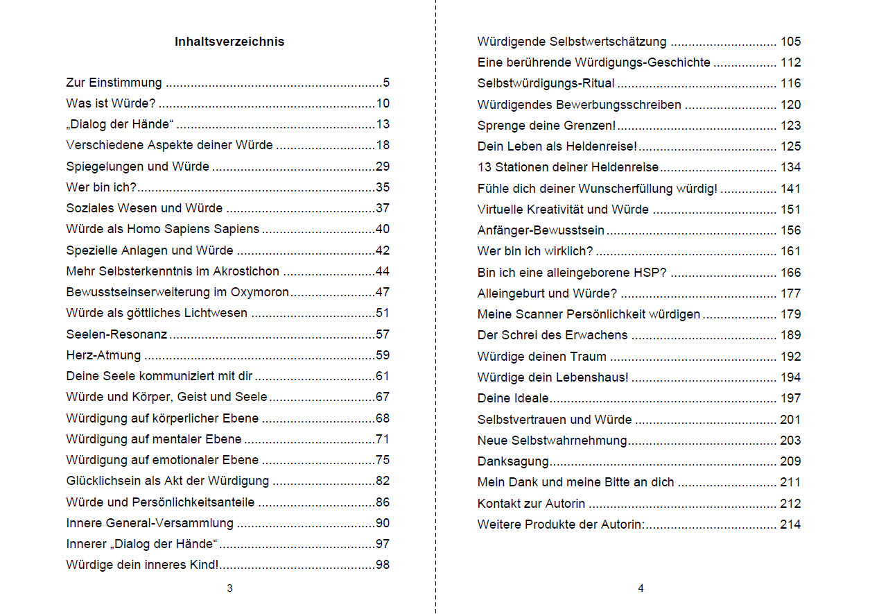 Beispielinhalt (Bild) Würde als Vision