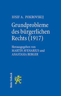 Vorderes Coverbild Grundprobleme des bürgerlichen Rechts (1917)