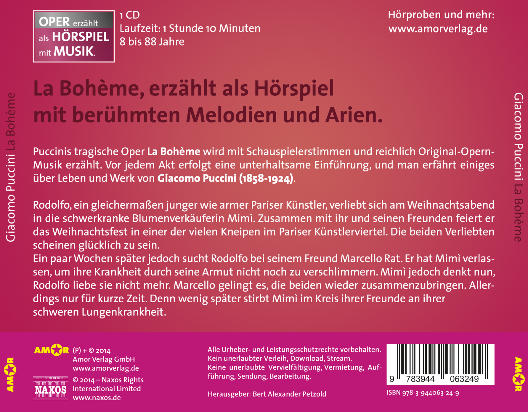 Rückseitencover La Bohème