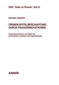 Vorderes Coverbild Fremdkapitalbeschaffung durch Finanzinnovationen
