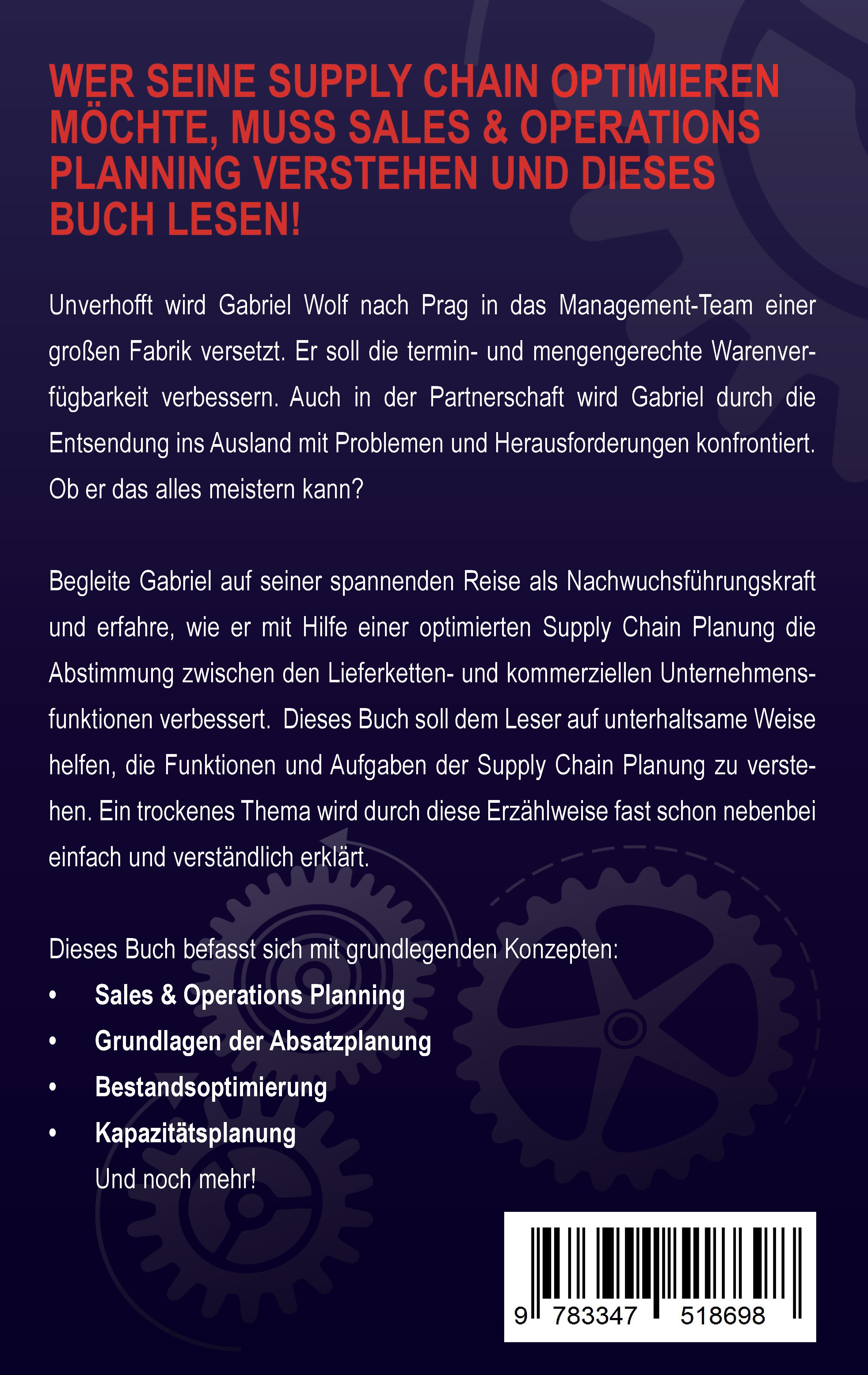 Rückseitencover (UN)PLANBAR - Ein Business-Roman über Sales & Operations Planning