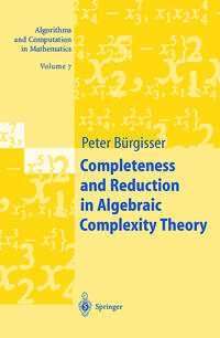 Vorderes Coverbild Completeness and Reduction in Algebraic Complexity Theory