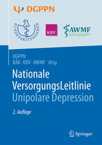 Vorderes Coverbild S3-Leitlinie/Nationale VersorgungsLeitlinie Unipolare Depression