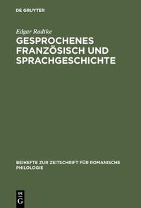 Vorderes Coverbild Gesprochenes Französisch und Sprachgeschichte