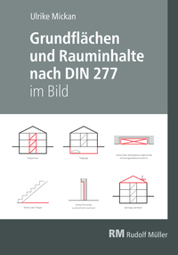 Vorderes Coverbild Grundflächen und Rauminhalte nach DIN 277 im Bild