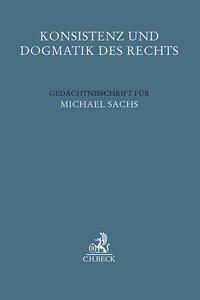 Vorderes Coverbild Konsistenz und Dogmatik des Rechts