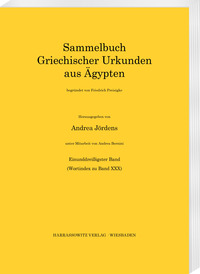 Vorderes Coverbild Sammelbuch griechischer Urkunden aus Ägypten / Sammelbuch griechischer Urkunden aus Ägypten. Wortindex zu Band 30