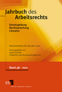 Vorderes Coverbild Jahrbuch des Arbeitsrechts. Gesetzgebung - Rechtsprechung - Literatur.... / Jahrbuch des Arbeitsrechts