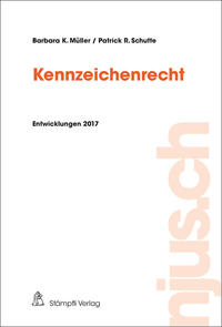 Vorderes Coverbild Kennzeichenrecht