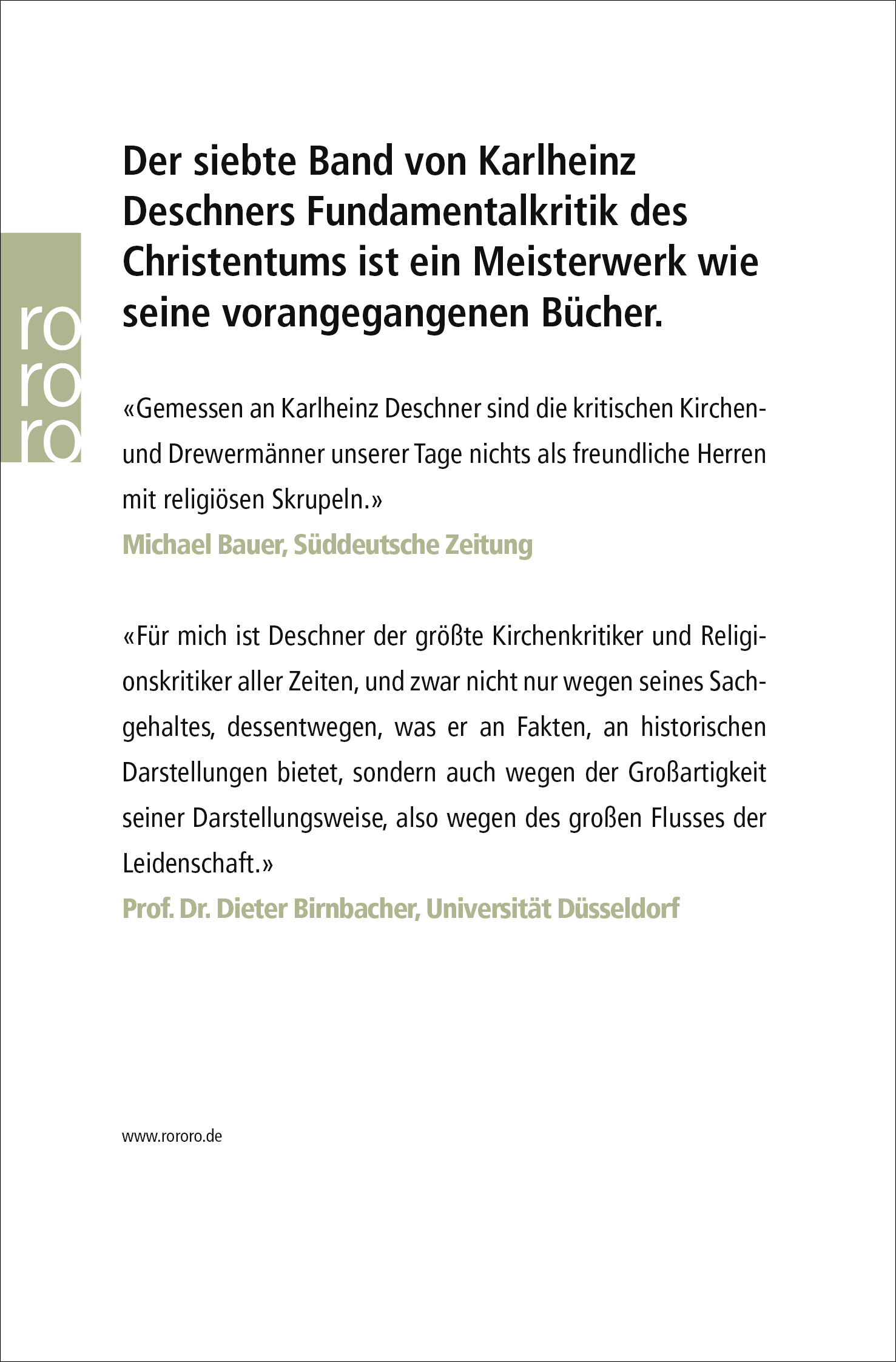 Rückseitencover Kriminalgeschichte des Christentums 7