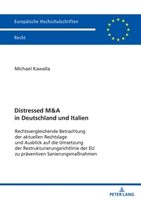 Vorderes Coverbild Distressed M&A in Deutschland und Italien