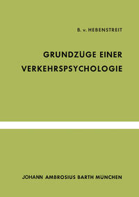 Vorderes Coverbild Grundzüge Einer Verkehrspsychologie