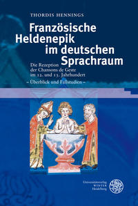 Vorderes Coverbild Französische Heldenepik im deutschen Sprachraum