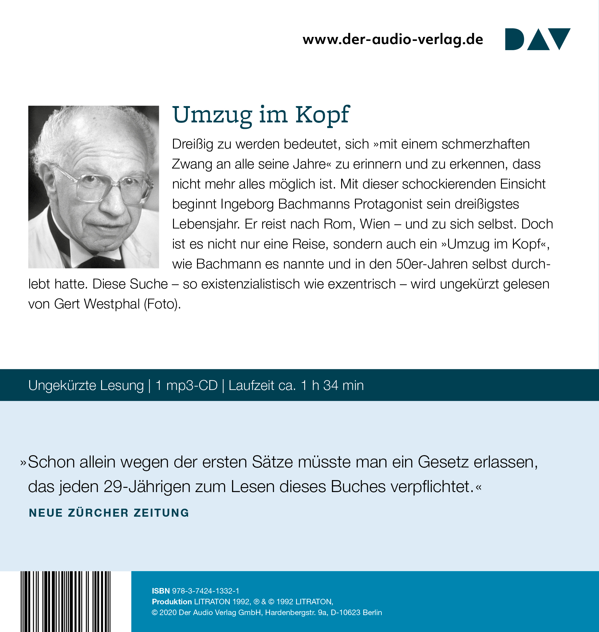 Rückseitencover Das dreißigste Jahr