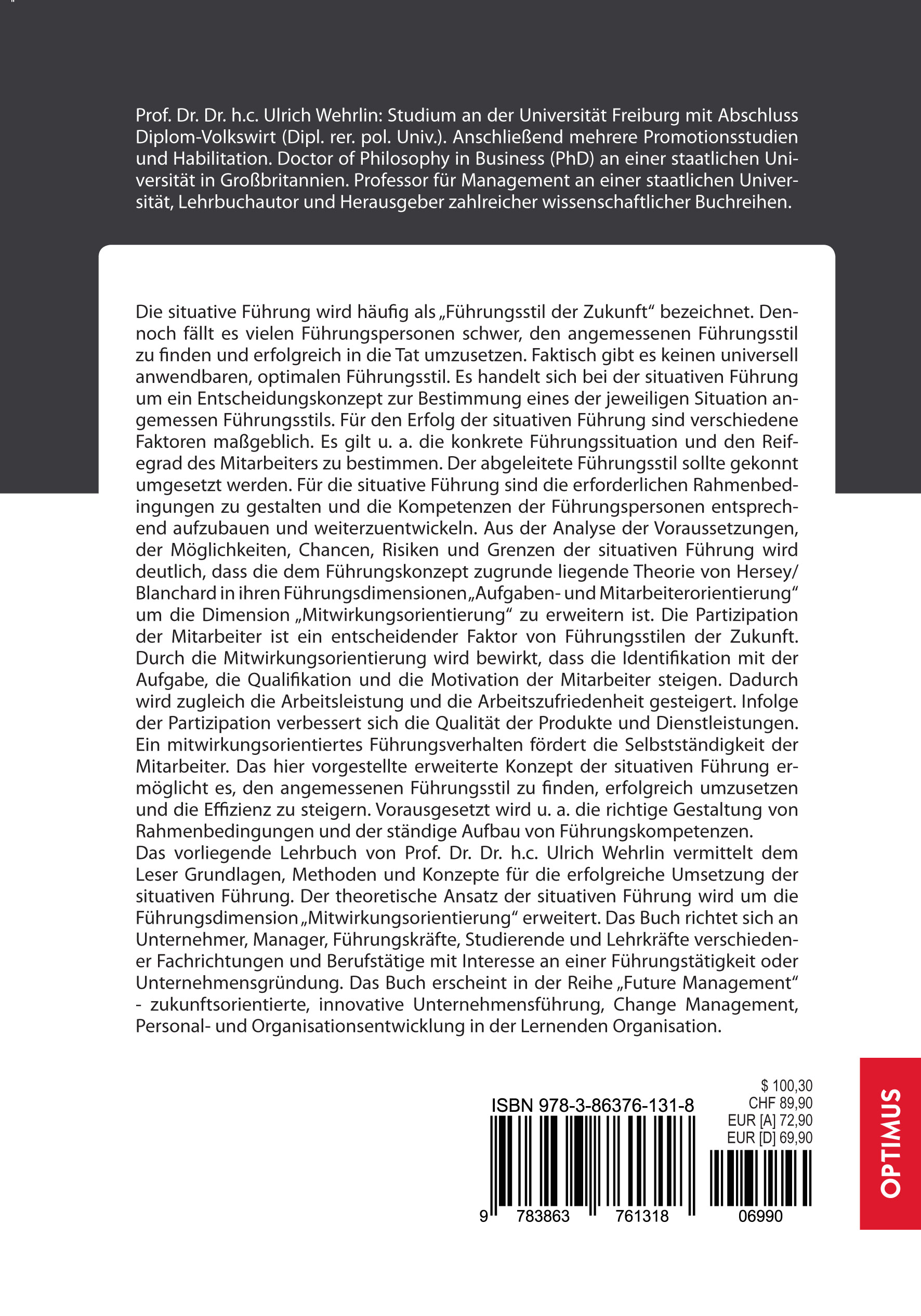 Rückseitencover Situative Führung / Situational Leadership