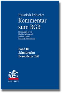 Vorderes Coverbild Historisch-kritischer Kommentar zum BGB