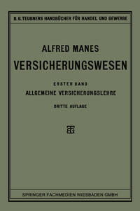 Vorderes Coverbild Versicherungswesen