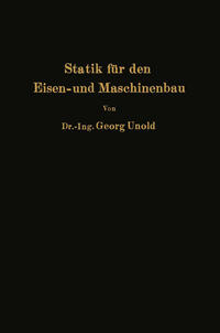 Vorderes Coverbild Statik für den Eisen- und Maschinenbau
