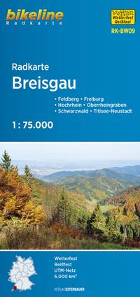 Vorderes Coverbild Radkarte Breisgau (RK-BW09)