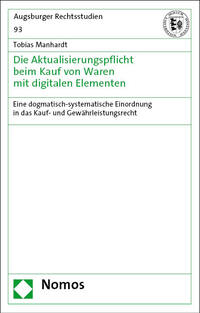 Vorderes Coverbild Die Aktualisierungspflicht beim Kauf von Waren mit digitalen Elementen