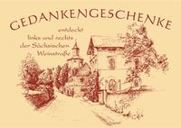 Vorderes Coverbild Gedankengeschenke - Entdeckt links und rechts der Sächsischen Weinstraße