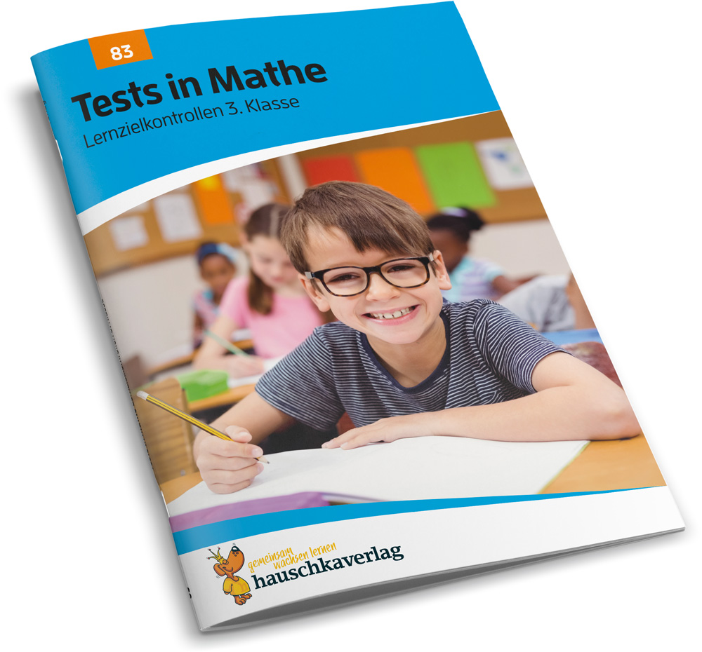 Beispielinhalt (Bild) Übungsheft mit Tests in Mathe 3. Klasse