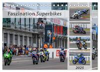 Vorderes Coverbild Faszination Superbikes (Tischkalender 2025 DIN A5 quer), CALVENDO Monatskalender