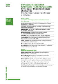Vorderes Coverbild SZRKG 2023 Vol. 117