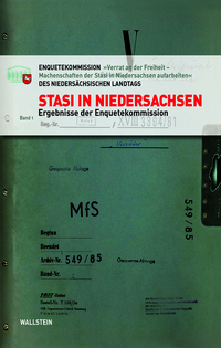 Vorderes Coverbild Stasi in Niedersachsen