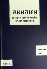 Vorderes Coverbild Annalen des Historischen Vereins für den Niederrhein