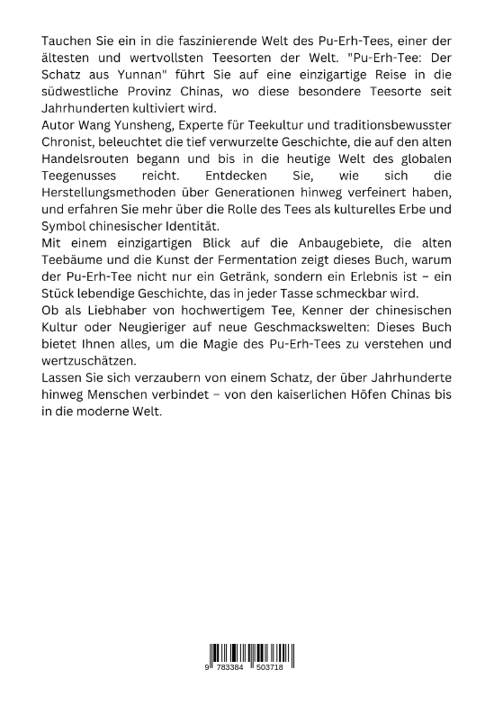 Rückseitencover Pu-Erh-Tee: Der Schatz aus Yunnan
