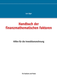 Vorderes Coverbild Handbuch der finanzmathematischen Faktoren