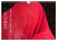 Vorderes Coverbild Indien - im Meer der Farben (Wandkalender 2025 DIN A4 quer), CALVENDO Monatskalender