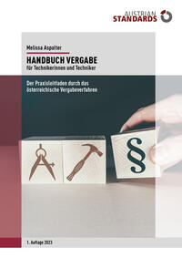 Vorderes Coverbild Handbuch Vergabe für Technikerinnen und Techniker