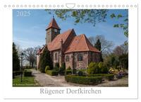 Vorderes Coverbild Dorfkirchen auf Rügen (Wandkalender 2025 DIN A4 quer), CALVENDO Monatskalender