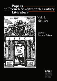 Vorderes Coverbild Papers on French Seventeenth Century Literature Vol. LI, No. 100