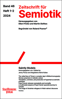 Vorderes Coverbild Zeitschrift für Semiotik / Saintly Models