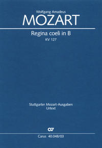 Vorderes Coverbild Regina coeli in B (Klavierauszug)