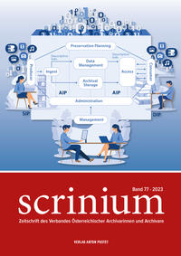 Vorderes Coverbild Scrinium Band 77 – 2023