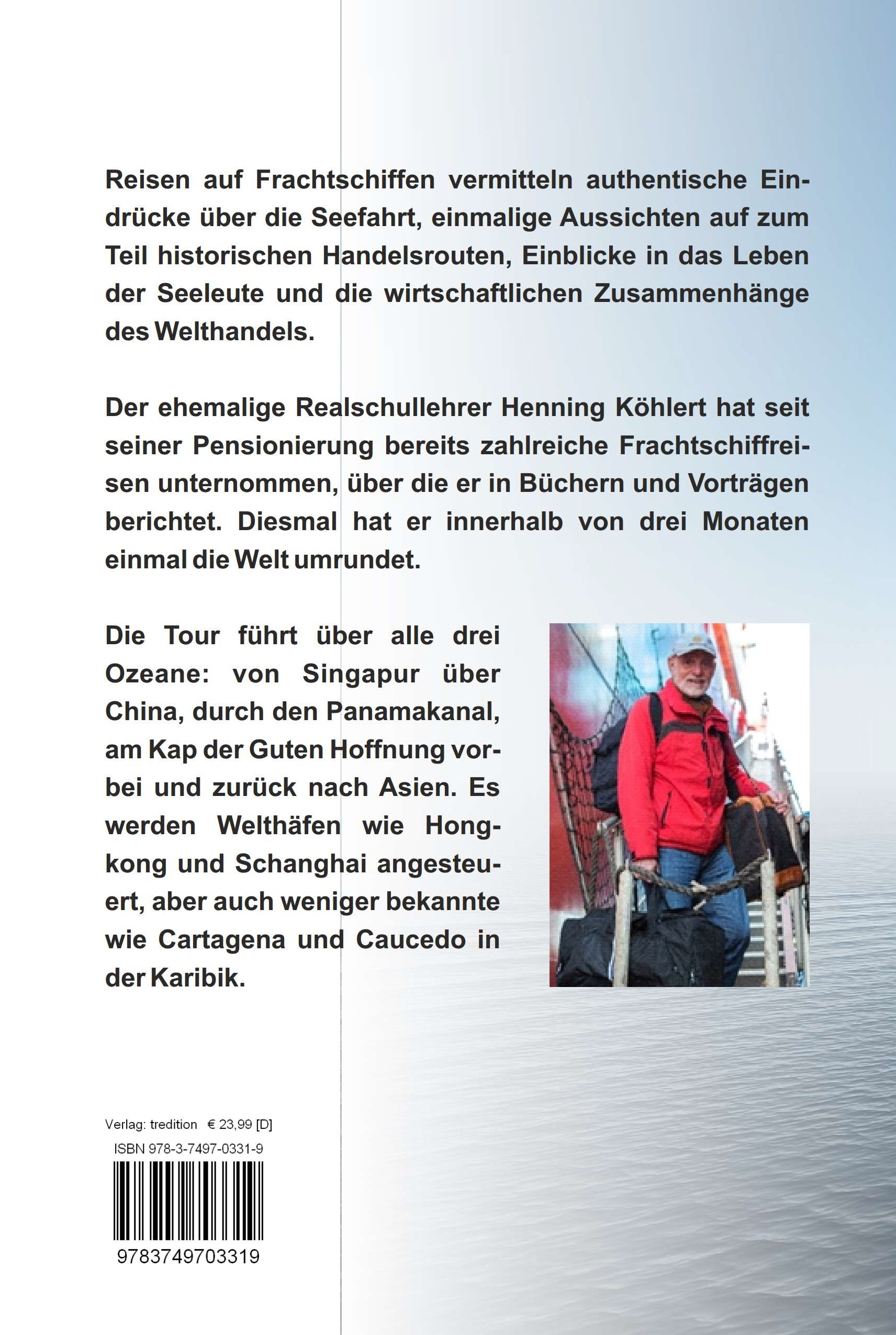 Rückseitencover Mit dem Frachtschiff um die ganze Welt