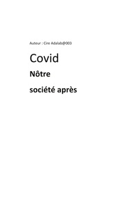 Vorderes Coverbild Covid nôtre société après