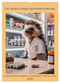 Vorderes Coverbild Der tierisch lustige Apotheker-Kalender (Wandkalender 2025 DIN A2 hoch), CALVENDO Monatskalender