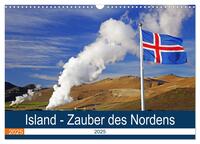 Vorderes Coverbild Island - Zauber des Nordens (Wandkalender 2025 DIN A3 quer), CALVENDO Monatskalender